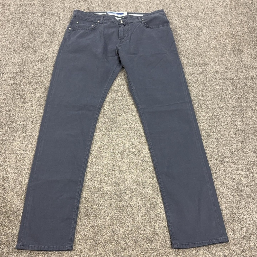 Jacob Cohen Bard Fast Jeans Mens 38x35 Blue Slim Straight Stretch Denim